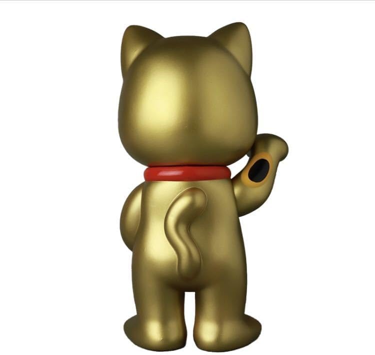 不二家ソフビコレクション 招き猫ペコちゃん 金塗装 ソフビ